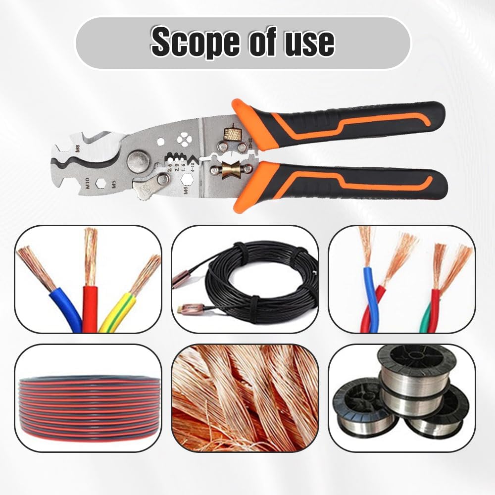 Multifunctional Wire Stripper Crimping Pliers