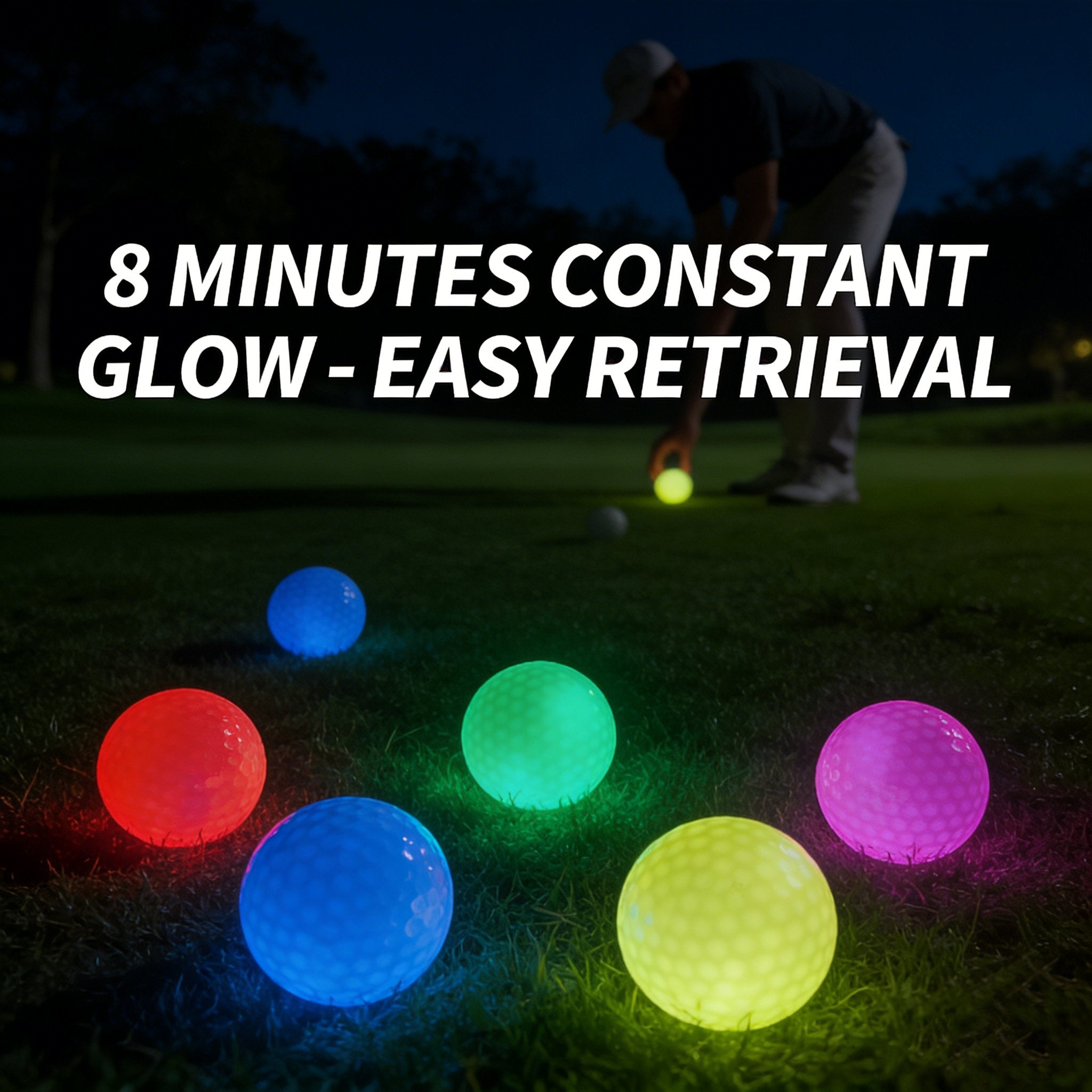 🌟 Glow in the Dark LED Golf Balls