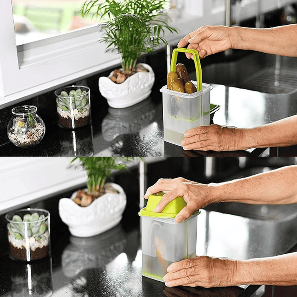 🥒 Pickle Storage Containers with Lift-Up Strainer