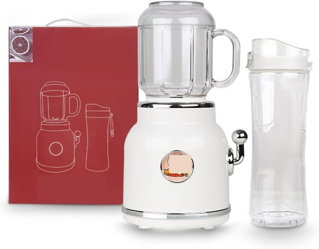 Portable Juicer with Two Cups & Small Ice Blender – Large Capacity, Easy to Clean, Perfect for Campsite Blending 🍹