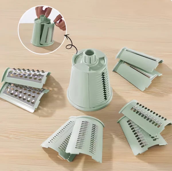 Manual Rotary Grater and Slicer – Your Ultimate Kitchen Helper 🧀🍅