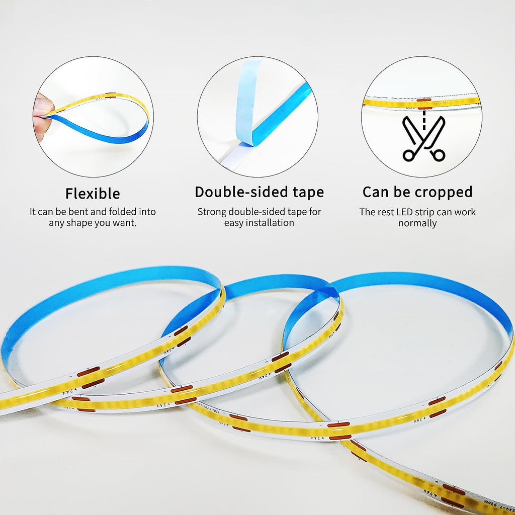 LED Strip Lights Dimmable - with Remote & App Control LED Strip Lights