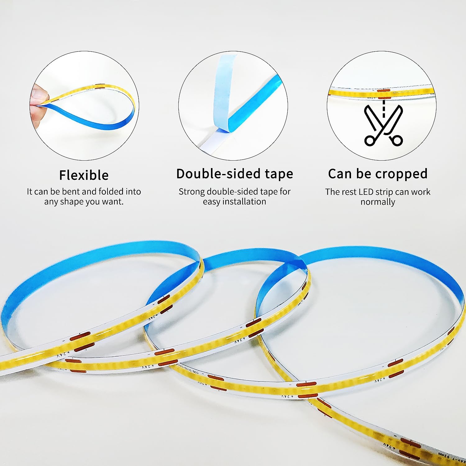 LED Strip Lights Dimmable - with Remote & App Control LED Strip Lights