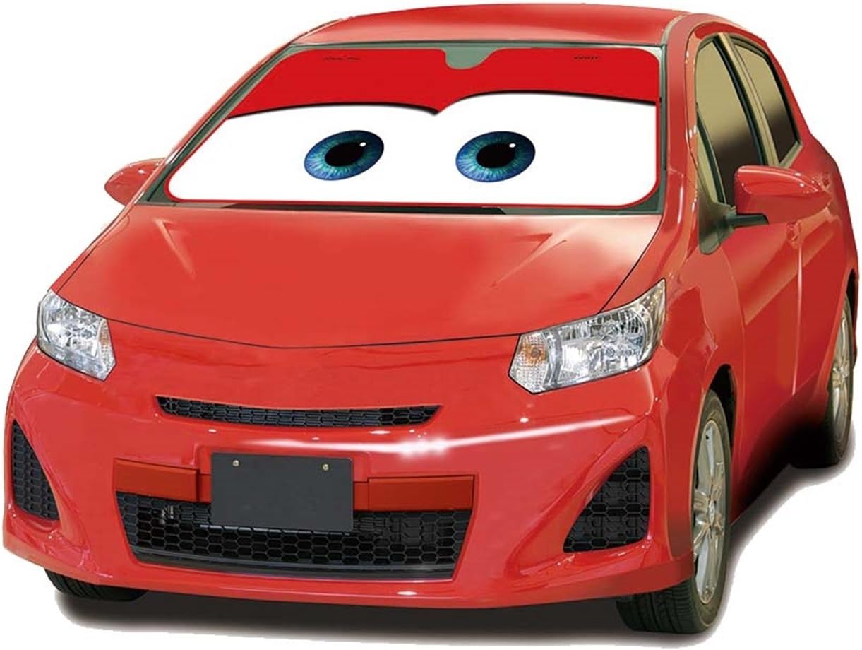Cartoon Eyes Car Sun Shade for Windshield, Sun Shade Accessories Foldable