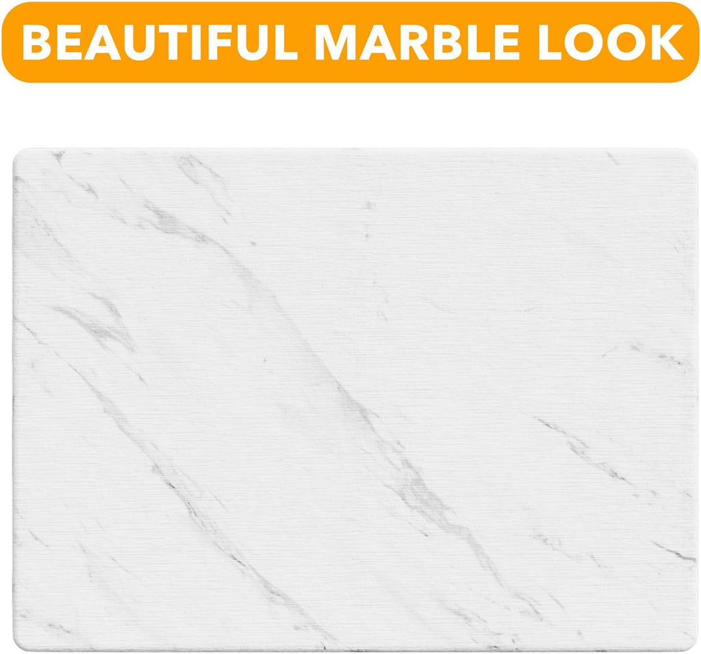 Stone Drying Mat for Kitchen Counter, Bamboo Rack Dish Pad