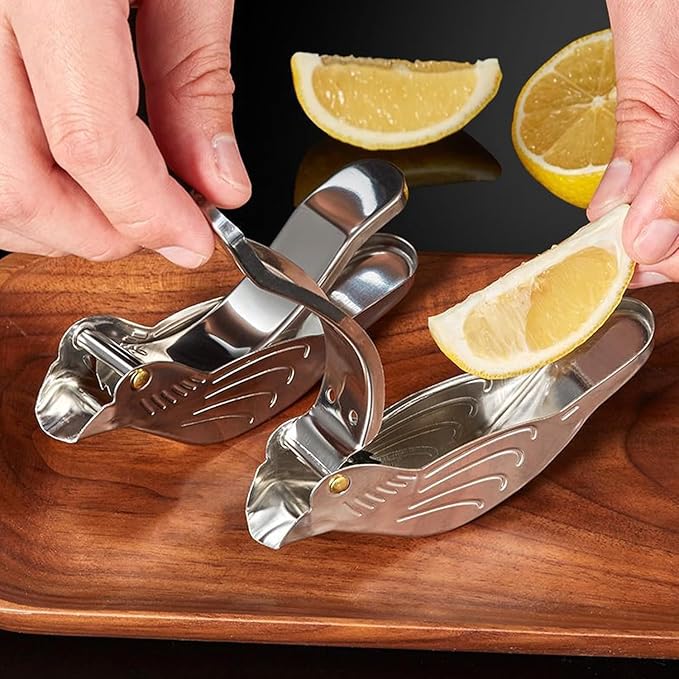 Elegant Bird-Shaped Stainless Steel Lemon Squeezer – Portable, Durable, and Perfect for Fresh Citrus Juice Anytime
